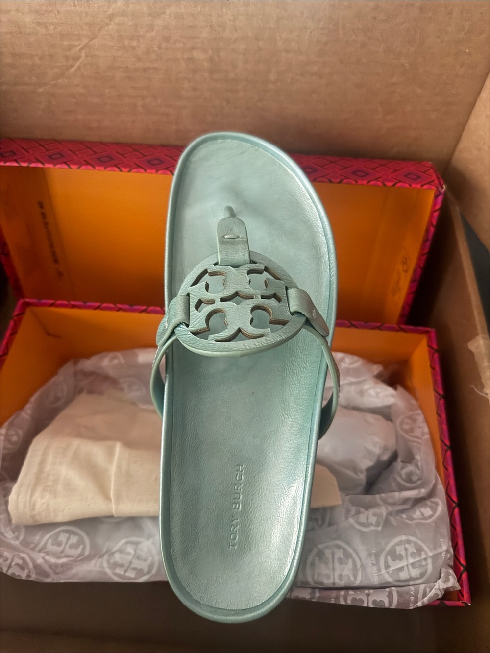 Tory Burch Mint/Blue NWT - Miller cloud size 9.5